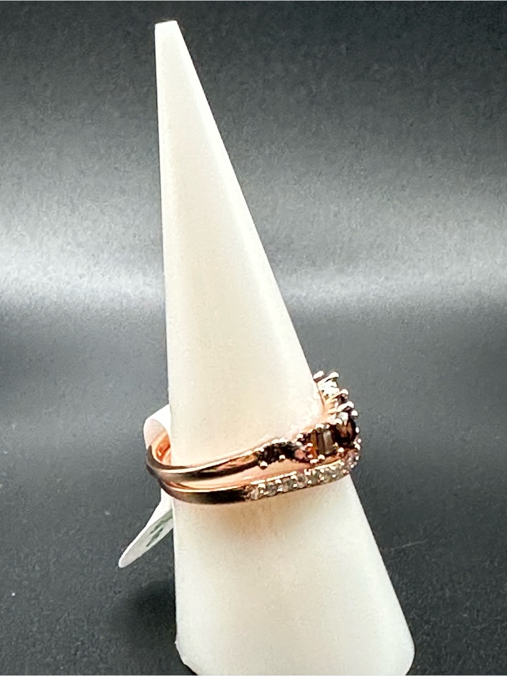 RBP7458 Waves of Sparkle Ring size 8 Rose Gold Plating NWT - Picture 5 of 7